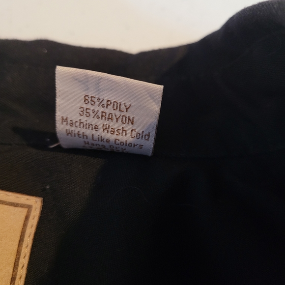 VTG Scully Men Western Snaps Button Shirt Size Medium Black Embroidered Floral - Picture 6 of 16